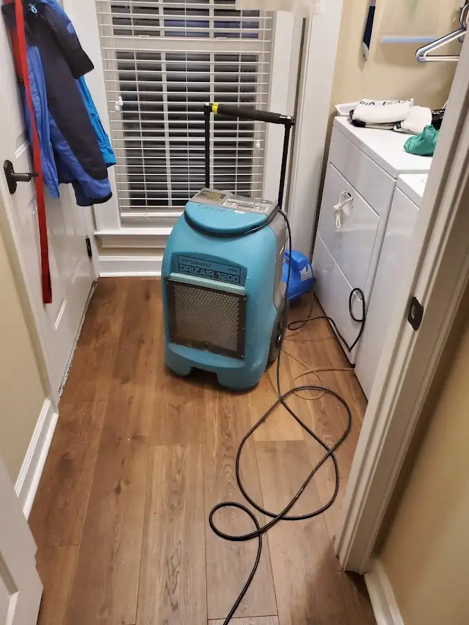 Commercial dehumidifier deployed for Flood Damage Cleanup in Morrilton