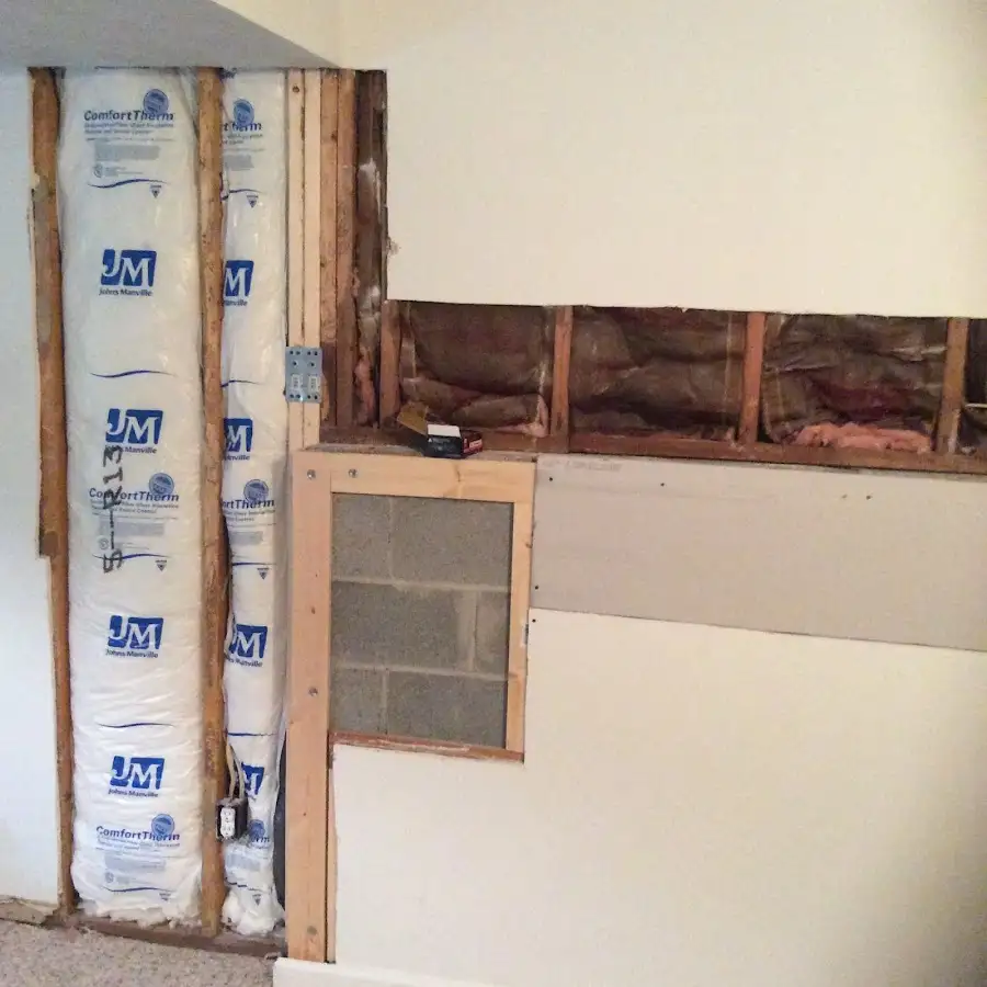 Wall insulation replacement during Contents Cleaning & Restoration in Morrilton